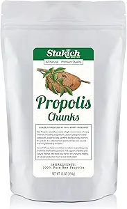 Stakich Bee Propolis Chunks - Puro, Natural - 1 libra (16 onzas)