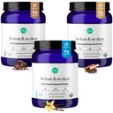 Ora Organic Protein Powder Vanilla, Chocolate &amp; Vanilla Chai Bundle: 21g Planta Basada, Vainilla, Vainilla Chai, 20 Servimientos + 22g Planta Basada, Chocolate, 20 Servimientos