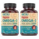 DEVA Vegan Omega-3 DHA-EPA, de Micro Algae, Delayed Release, 90 Vegan Capsules (Pack of 2)