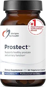 Diseños para Salud Prostect - Saw Palmetto-Free Prostate Suplementos para Hombre - Función urinaria + Soporte de próstata - Arándano, polen + Extracto de granada - Suplemento de Salud para Hombres (60 cápsulas)