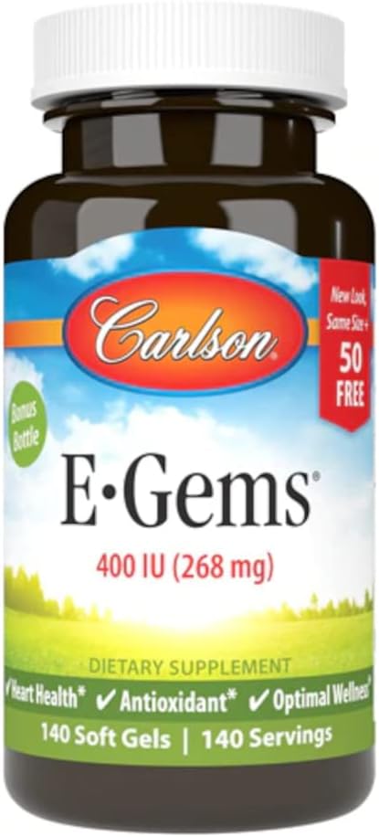 Carlson E-GEMS - 400 UI - 140 Softgels