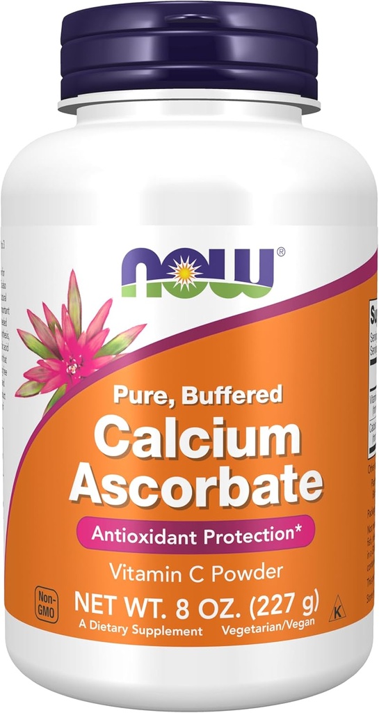AHORA Suplementos de Alimentos, Calcio Ascorbate Powder, Buffered, Protección Antioxidante*, 8-Ounce