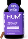 HUM Fan Club Menopause Probiotic Supplement, Estrogen Free Menopause Supplements for Women, Non Hormonal, Supports Energy " Hot Flashes, Grape Seed Extract " Siberian Rhubarb, 30 Vegan Capsules