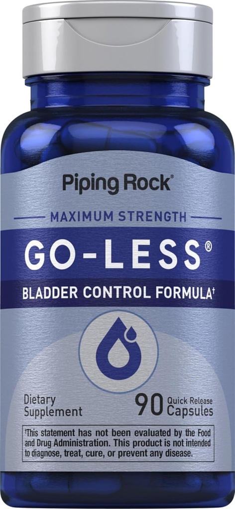 Piping Rock Bladder Control Pills for Women and Men TENIDO 90 Capsules TEN Maximum Strength Fórmula ANTE Pumpkin Seed Extract ← Non-GMO, Gluten Free Supplement