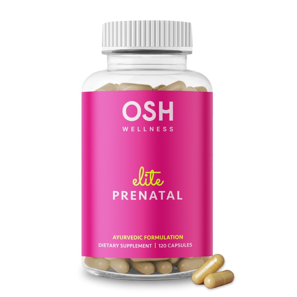 Vitaminas prenatales de élite ayurvédicas con folato, escotilla, hierro, yodo &amp; más Silencio Hecho en EE.UU.   Optimal Bioavailability ← Soporta el crecimiento del bebé y el desarrollo cerebral