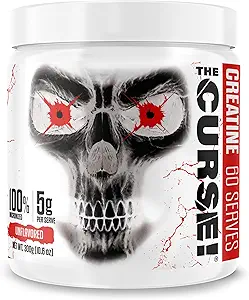 JNX SPORTS The Curse! Creatine Monohydrate Powder 60 Servings | Pure Micronized Creatine 5g Per Serving | 300g - 10.6 Ounce