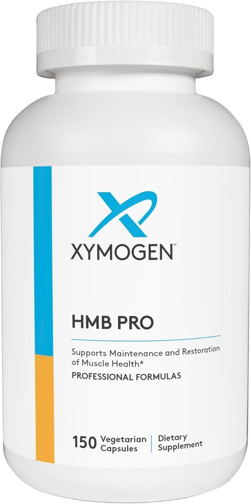 XYMOGEN HMB PRO - Suplementos HMB para la recuperación muscular - Suplemento de calcio con vitamina D3 - Gluten libre, vegano, no GMO (150 cápsulas)