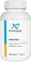XYMOGEN HMB PRO - HMB Supplements for Muscle Recovery - Calcium Supplement with Vitamin D3 - Gluten Free, Vegan, Non GMO (150 Capsules)