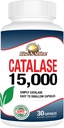 Rise-N-Shine Catalase Suplemento 15,000 - Potente Antioxidante Enzyme para la salud del cabello Apoyo- Suplementos para el cabello fuerte - 30 cápsulas