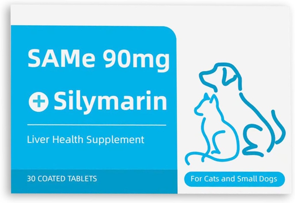 Mismo 90 para perros &amp; gatos – Suplemento de soporte para el hígado con cardo de leche – Ayuda con salud conjunta, desintoxicación y movilidad – Ideal para gatos y perros pequeños y medianos