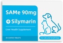 Mismo 90 para perros &amp; gatos – Suplemento de soporte para el hígado con cardo de leche – Ayuda con salud conjunta, desintoxicación y movilidad – Ideal para gatos y perros pequeños y medianos