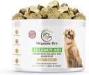 Herbal Dog Allergy Relief with SEA KELP - Colostrum - QUERCETIN - Mushrooms - Omega + 11 Natural Allergy Relief Herbs - Soft Chews for Skin & Seasonal Allergies