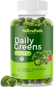 Superfood Daily Greens Gummies - Fruits, Veggies y Super Foods for Immunity, Energy - 60 Gummies