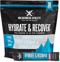 Wilderness Athlete - Hydrate & Recover | Liquid Hydration Packets Electrolyte Drink Mix - Recover Faster with Bcaas - 30 Single Serving Hydrate Packets (Watermelon)