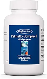 Grupo de investigación de alergia Palmetto Complex II - Apoyo a la próstata, Saw Palmetto for Men &amp; Women, con Lycopene, Pumpkin Seed Oil, Zinc - 60 Con