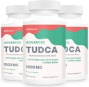 TUDCA Suplementos del hígado 1000mg - 180 capsules veganos,Milk Thistle Herbal Blend with Fulvic and Humic Acid for Liver,Digestive Health