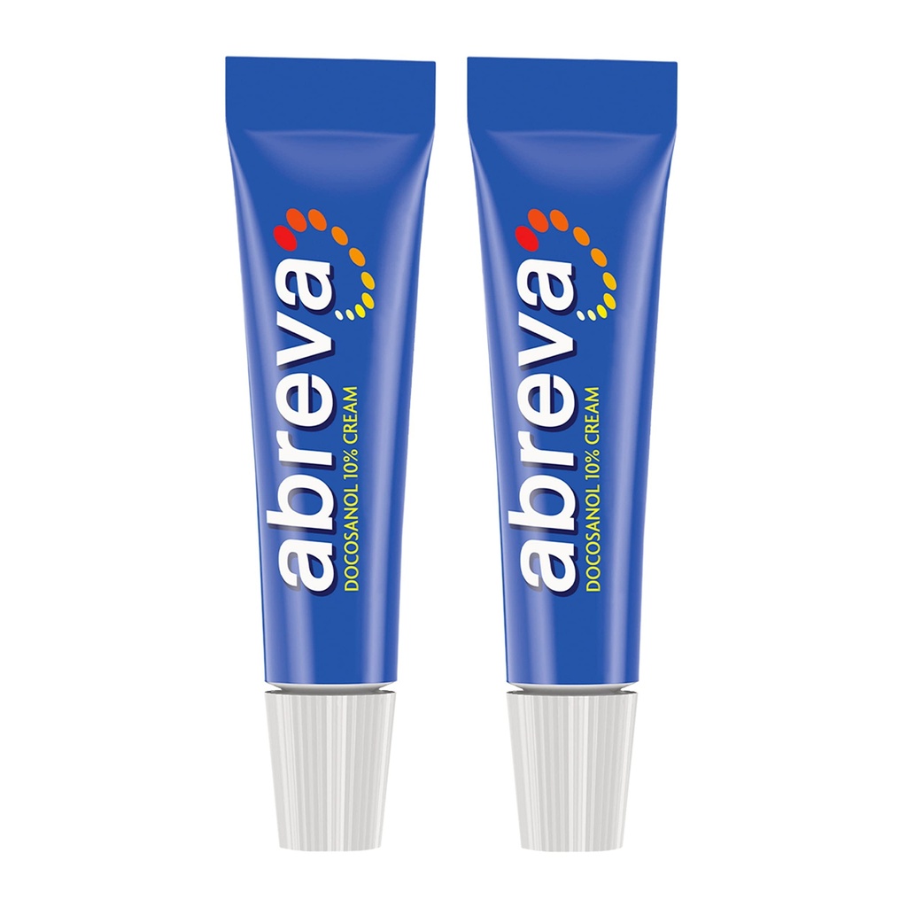 Abreva 10 Porcentual Docosanol Tratamiento de la úlcera fría, trata su ampolla de fiebre en 2,5 días - 0.07 oz Tube x 2