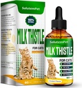 Сat Kidney Support ¦ Milk Thistle for Cats peru Herbal Supplement for Kittens &amp; Adult Ones ← Solution for All Breeds Silencio Cuidado para el Liver ← Flavor  2 Oz