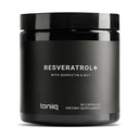 Toniiq 1600mg Resveratrol Blend - Ultra High Purity y 3rd Party Tested - con aceite MCT para la biodisponibilidad agregada - Optimal NAD Suplemento