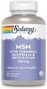 Solaray MSM cápsulas, 750 mg, 180 conteo