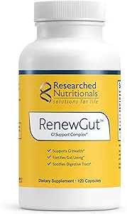RenewGut - Complejo GI para apoyar a Gut Lining, Healthy Histamine Levels " Digestive Health - Collagen Peptides, Zinc Carnosine, DGL & N Acetyl Glucosamine (120 cápsulas)