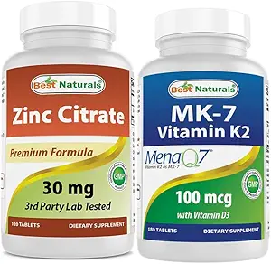Citrato de zinc 30 mg " Vitamina K2 (MK7) con D3