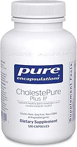 Pure Encapsulations CholestePure Plus II ← Phytosterol, Berberine y Flavonoid-Rich Bergamot Extracto para apoyar el metabolismo saludable de la lipídica y la salud cardiometabólica