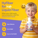 Fibra líquida HyFiber para niños en una sola cuchara, soporta la regularidad y las heces más blandas, prebióticos FOS para la salud de Gut, 6 gramos de fibra, 32 servidos por botella 16 Fl Oz (Pack of 2)