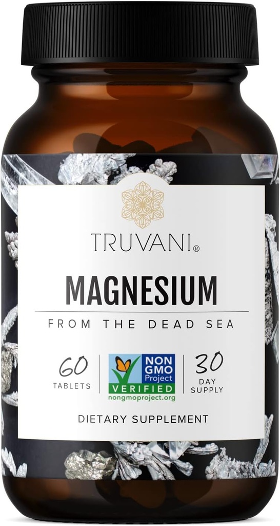 Truvani Magnesium 400mg Oxide Tablets ← 60 Tablets ← Soporta calma y sueño, Huesos saludables, Salud muscular, Salud Digestiva