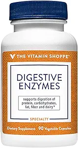 Digestive Enzymes - Plant-Based Digestive Formula, Promotes Digestion to Help Release Nutrients, Nutrient Digestion & Absorption (90 Veggie Capsules) by The Vitamin Shoppe