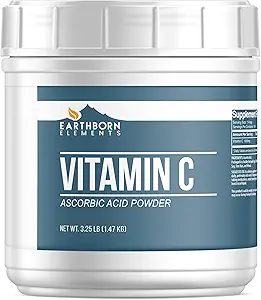 Elementos tercos Vitamina C Polvo 3.25 lb, ácido ascórbico, Suplemento dietético