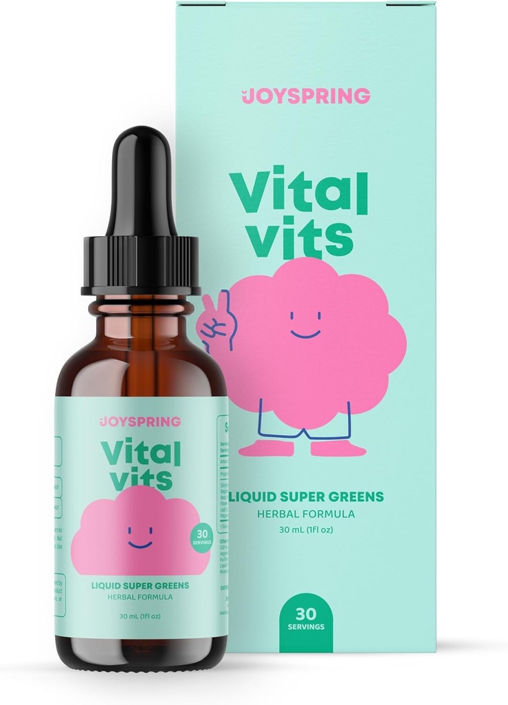 JoySpring Vital Vits - Kids Liquid Multivitamin - 1 fl oz (30 Servings)