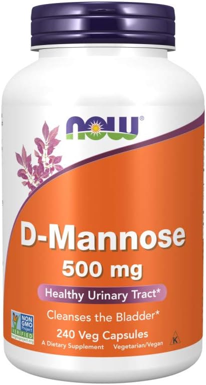 Ahora Alimentos D-mannose 500 mg,240 Veg cápsulas