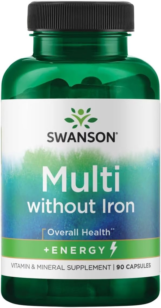 Swanson Active One Multivitamin Sin Iron 90 cápsulas