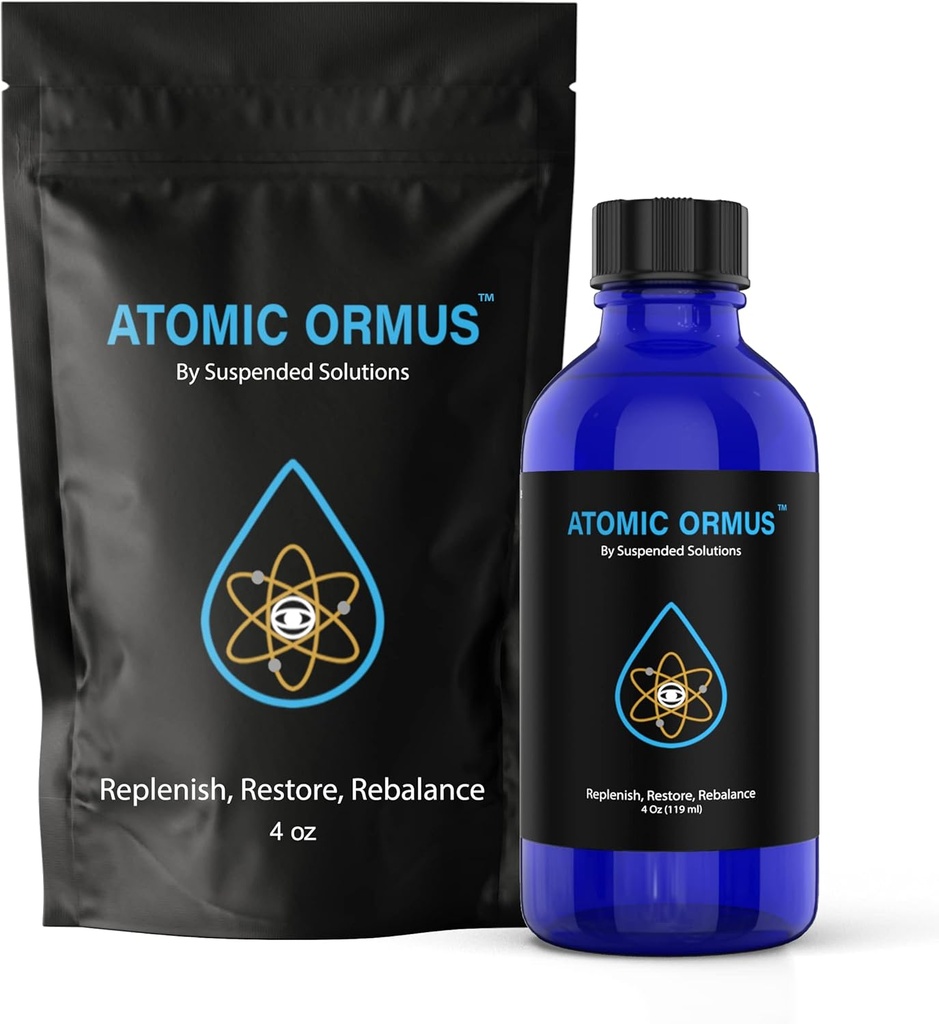 ORMUS líquido-tómico - 4oz - Ormo de Oro Monotómico - Memoria AID, ENERGETICALLY Enhanced, REJUVENATING, Mayor energía, resistencia, vitalidad - oro, platino, Iridium