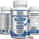 Ayuda natural para dormir con magnesio, L-Theanine, Melatonin, GABA, 5-Htp ← Ayuda para el sueño
