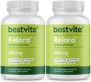 BESTVITE Filler-Free Relora 250mg (240 cápsulas vegetarianas) (120 x 2) – Investigación clínica – No Stearates – Vegan – No Fillers – apoya la gestión de la tensión ocasional*