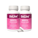 BeLive Myo-Inositol &amp; D-Chiro Inositol Suplemento – 2 Pack – 90 cápsulas Cada – 40:1 ratio con ácido fólico para las mujeres