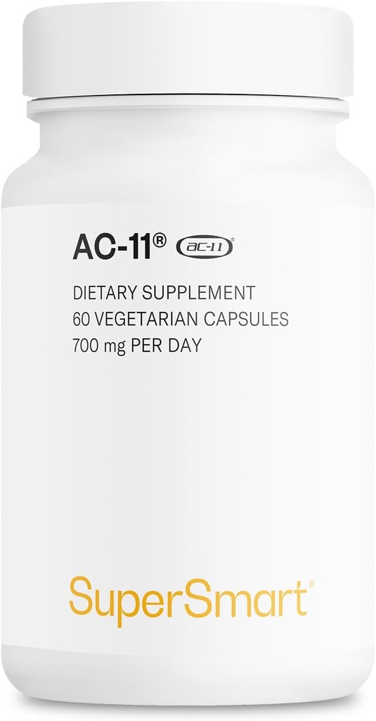 Supersmart AC-11 Supplement 700mg per Day (Cat's Claw Extract) - Uncaria Tomentosa Bark | Non-GMO & Gluten Free - 60 Vegetarian Capsules