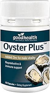 Goodhealth Zinc Plus Oyster Extract – 60 cápsulas – Natural Marine-Sourced Zinc Suplemento – Importado de Nueva Zelanda