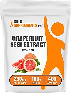 BulkSupplements.com Grapefruit Seed Extract Powder - Grapefruit Seed Supplements, Antioxidant Source - Herbal Supplement, Gluten Free, 250mg per Serving, 100g (3.5 oz) (Pack of 1)