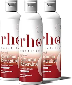 Rio Nutrition Liposomal Curcumin + Resveratrol (3 Pack) – Ultra High Absorption Liquid Curcumin Supplement – Promotes Joint Comfort, Mobility, Cellular Health and Global Well-Being