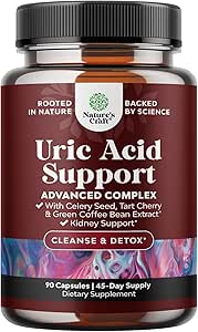 Extracto verde del grano de café para Uric Acid Cleanse " Detox - frijoles de café verde con Turmérica, cereza de tarta " semillas celeosas para adultos - Flush de ácido úrico diario para juntas Soporte " Limpiador del riñón - 90 Ct