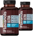CocoaVia Memory+ Brain Supplement, 60 Day, 750 mg Cocoa Flavanols, Memory & Brain Booster, Vegan, Plant Based,180 cápsulas