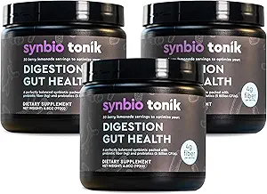 Synbio Tonik Prebióticos y Probióticos Polvo ANTE Berry Lemonade Silencio Probióticos para la Salud Digestiva TENIDO Suplemento diario TENIDO Mejorar la Digestión y las Mociones de Tazón ANTERIOR Energía y Claridad ANTE 3 Tubs