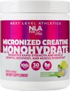 Su Monohydrate Creatine Micronized for Women (30-5g Servings)-Great Tasting Lemon Lime Sorbet Flavored-Lean Muscle Growth &amp; Workout Recovery, Boost Performance- Vegan, No Bloating o Water Retention