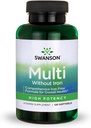 Swanson Multi Sin Hierro Multivitamina Health Suplemento Fórmula 120 Softgels Sgels