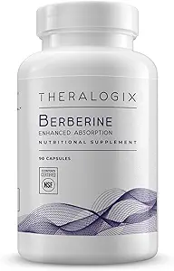 Theralogix Berberine Enhanced Absorption - 90-Day Supply - Made with Berberine Phytosome to Help Support Healthy Metabolism &amp; Hormone Balance* - NSF Certified - 90 Capsules