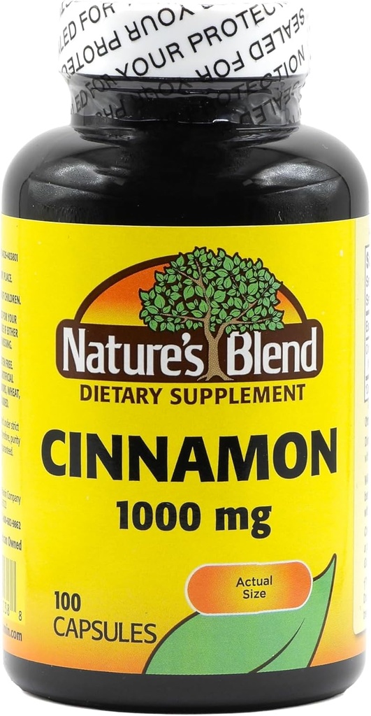 Cinnamon Blend de la naturaleza 1.000 mg 100 cápsulas
