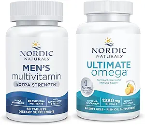 Nordic Naturals Starter Pack - Multivitamin de hombres fuerza extra, Ultimate Omega